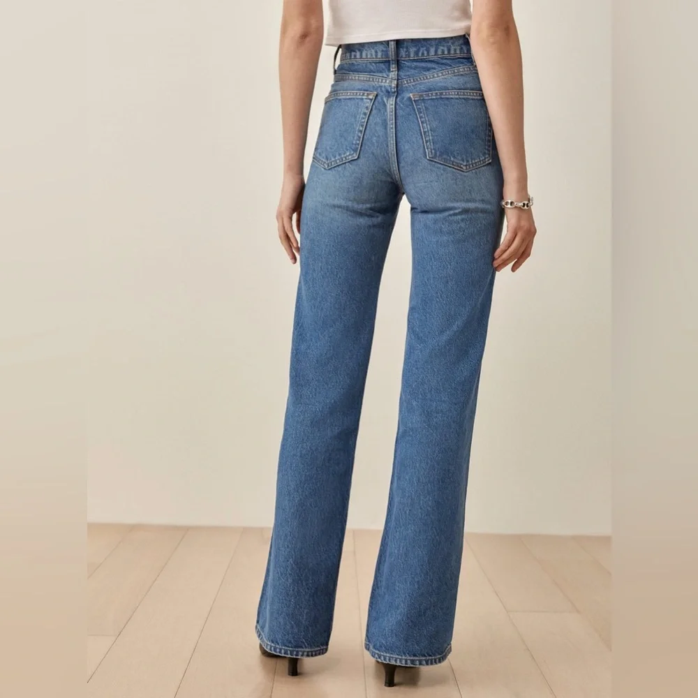 Reformation Joli High Rise Flare Jeans BNWT - Picture 3 of 6